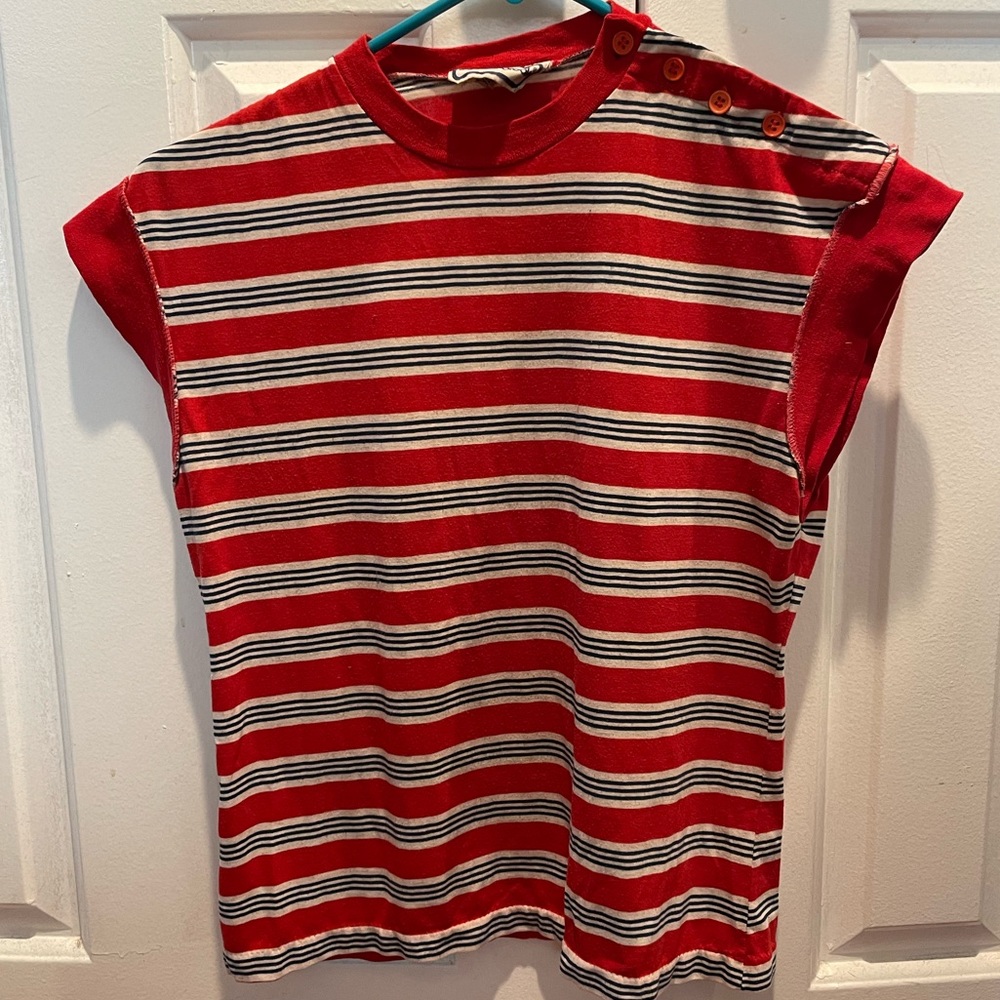 Vintage 80s striped tee